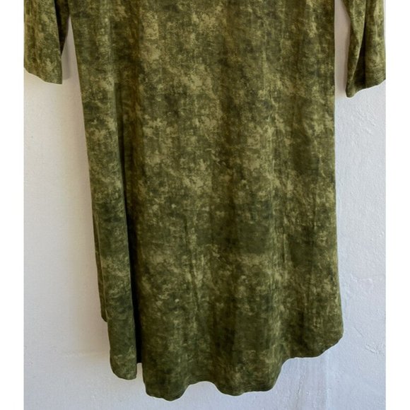 COPY - Logo Layers By Lori Goldstein Top Small Green 3/4 Sleeves Stretch Hi Low… - Picture 7 of 8